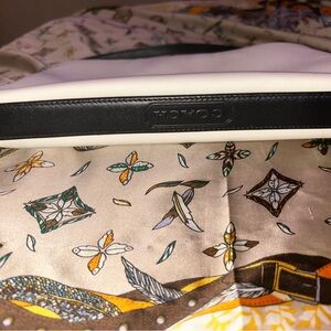 Coach Black and White Clutch